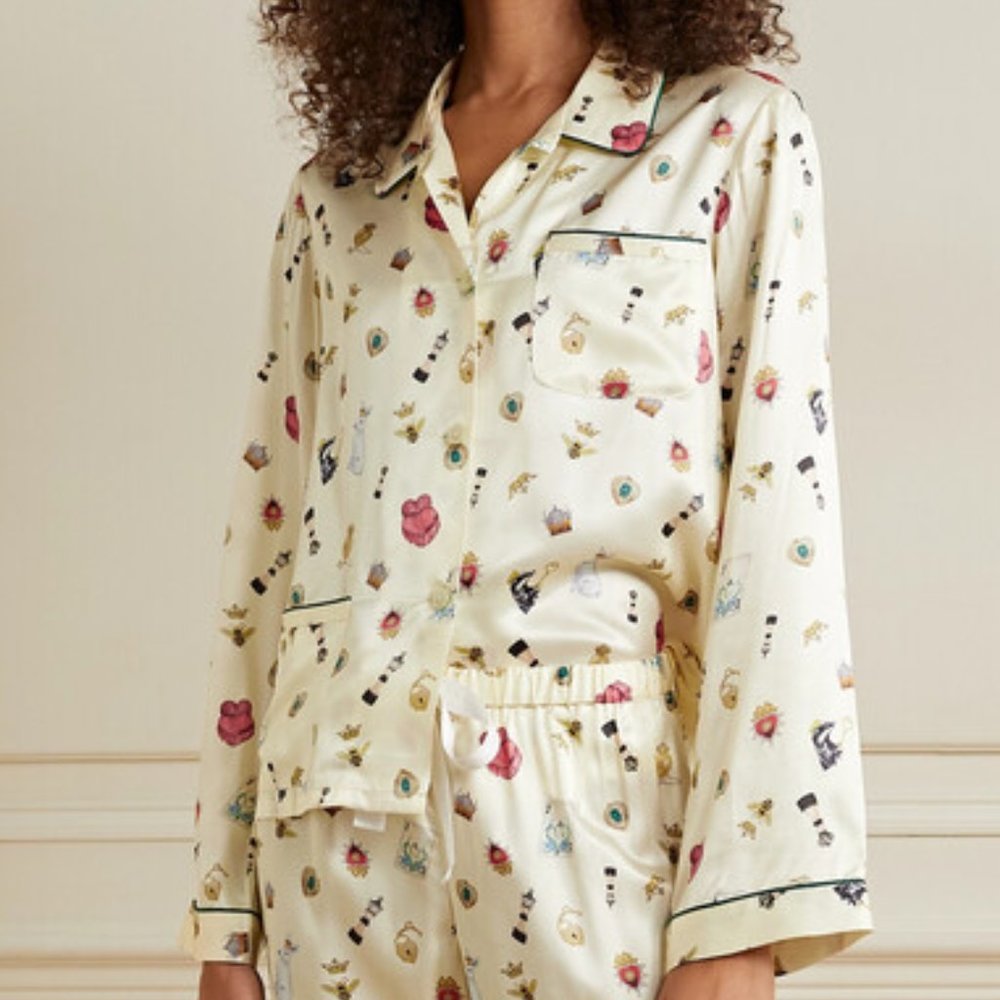 Morgan Lane Ruthie Chantal pj top queen of hearts print XL